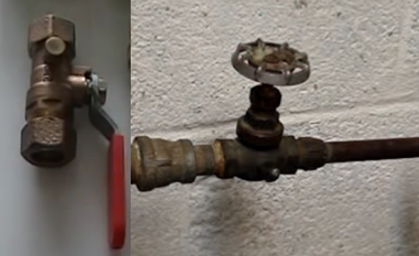 water shutoff valve